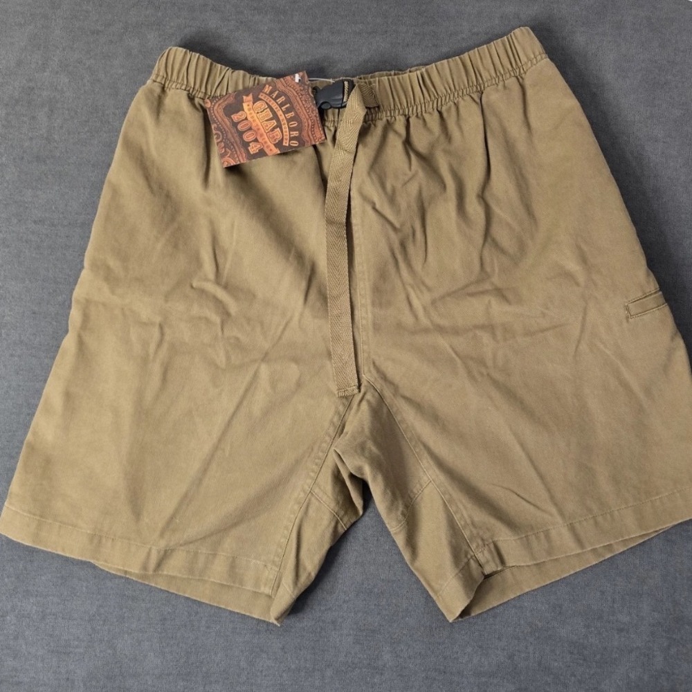 Vintage Marlboro Gear Shorts Western Cowboy Mens Sz XL Khaki Tan 2004 NOS NWT